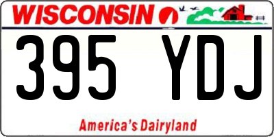 WI license plate 395YDJ