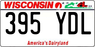 WI license plate 395YDL