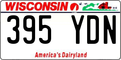 WI license plate 395YDN