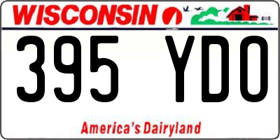 WI license plate 395YDO