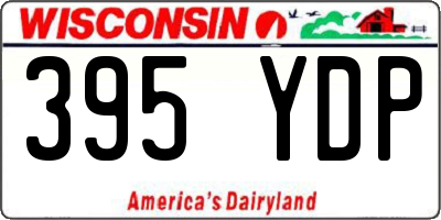 WI license plate 395YDP