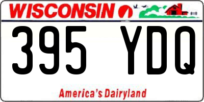 WI license plate 395YDQ
