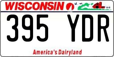 WI license plate 395YDR