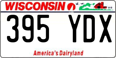 WI license plate 395YDX
