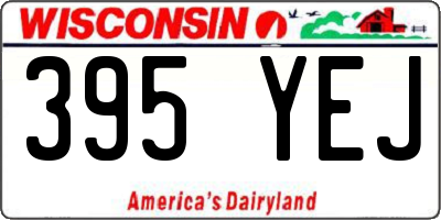 WI license plate 395YEJ