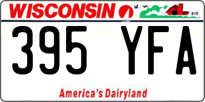 WI license plate 395YFA