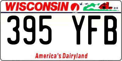 WI license plate 395YFB