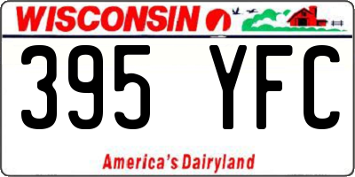 WI license plate 395YFC