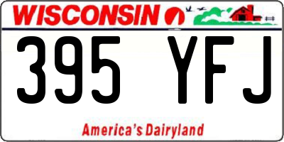 WI license plate 395YFJ