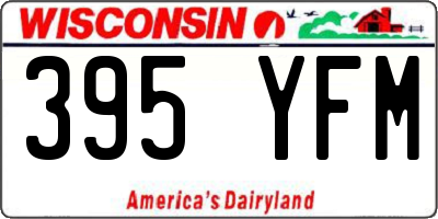 WI license plate 395YFM