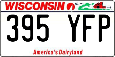 WI license plate 395YFP