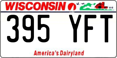 WI license plate 395YFT