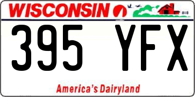 WI license plate 395YFX