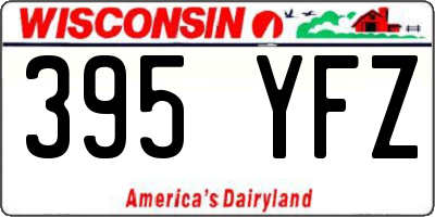 WI license plate 395YFZ