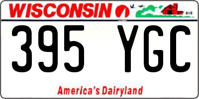 WI license plate 395YGC