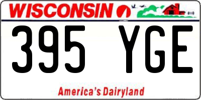 WI license plate 395YGE