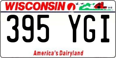 WI license plate 395YGI