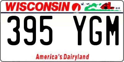WI license plate 395YGM