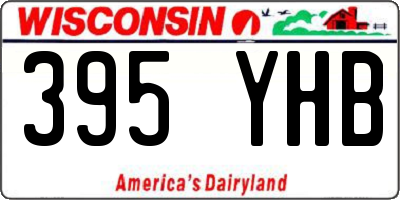 WI license plate 395YHB