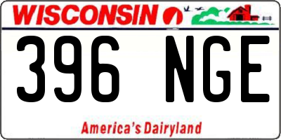 WI license plate 396NGE