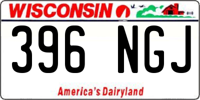 WI license plate 396NGJ