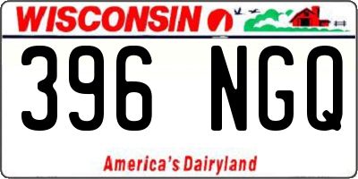 WI license plate 396NGQ