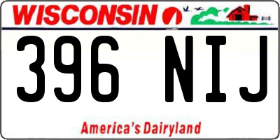 WI license plate 396NIJ