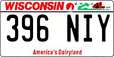 WI license plate 396NIY
