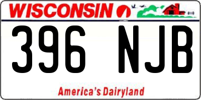 WI license plate 396NJB