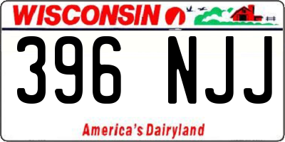 WI license plate 396NJJ