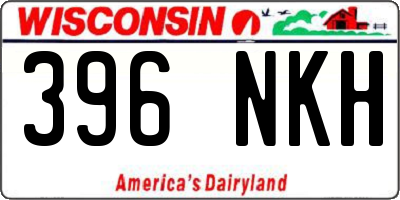 WI license plate 396NKH