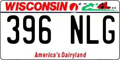 WI license plate 396NLG