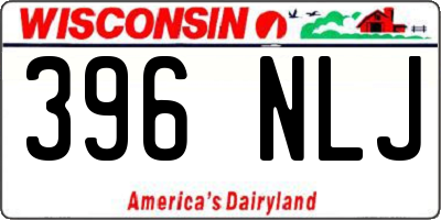 WI license plate 396NLJ