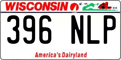 WI license plate 396NLP