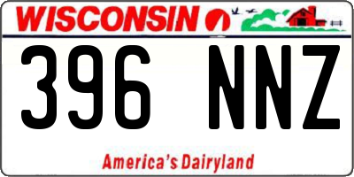 WI license plate 396NNZ