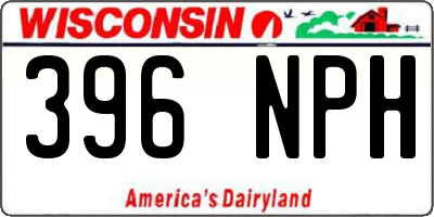 WI license plate 396NPH