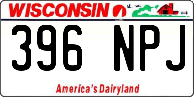 WI license plate 396NPJ