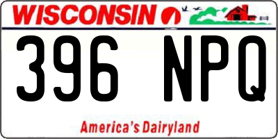 WI license plate 396NPQ