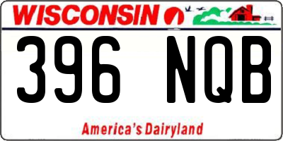 WI license plate 396NQB
