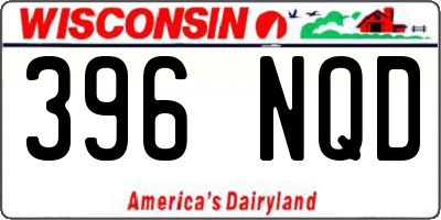 WI license plate 396NQD