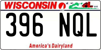 WI license plate 396NQL