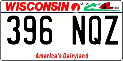 WI license plate 396NQZ