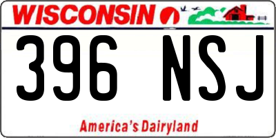 WI license plate 396NSJ