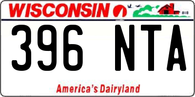 WI license plate 396NTA