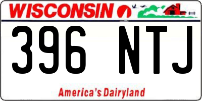 WI license plate 396NTJ