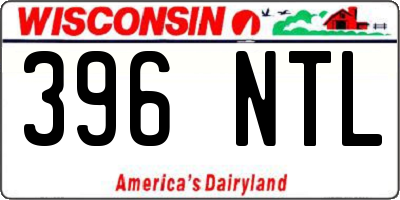 WI license plate 396NTL