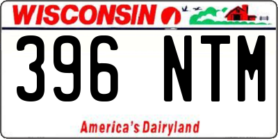 WI license plate 396NTM