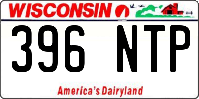 WI license plate 396NTP