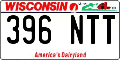 WI license plate 396NTT