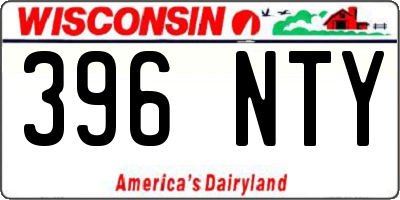 WI license plate 396NTY